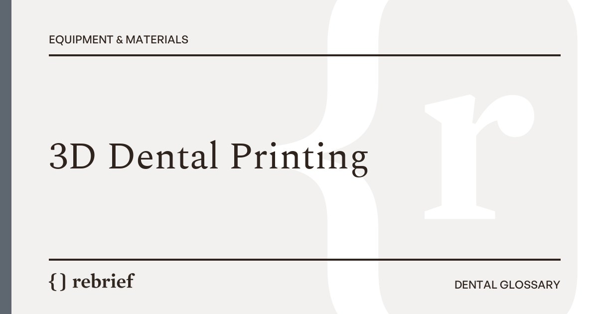 3D Dental Printing