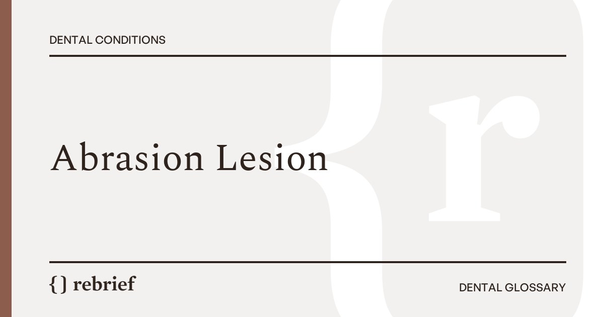 Abrasion Lesion