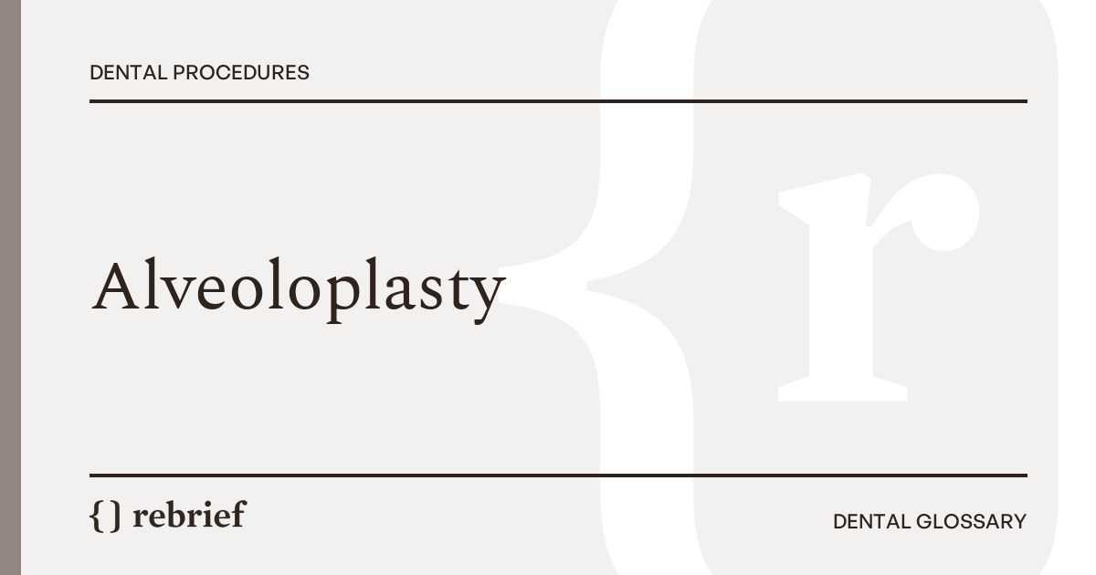 Alveoloplasty