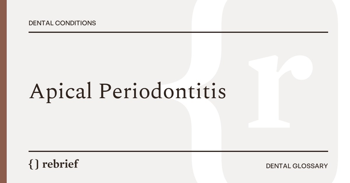 Apical Periodontitis