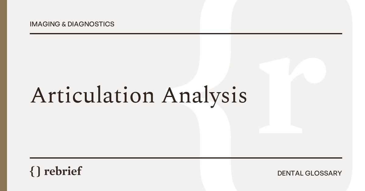 Articulation Analysis