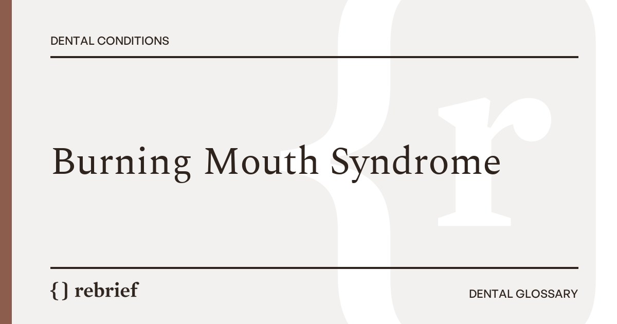 Burning Mouth Syndrome