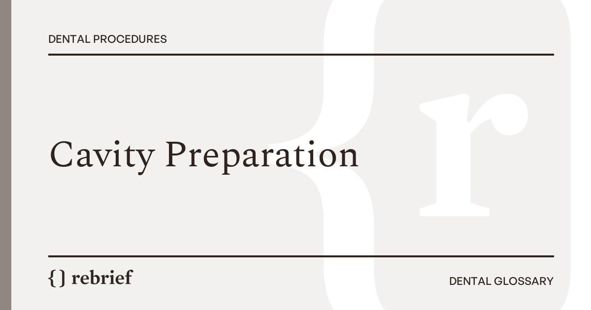 Cavity Preparation