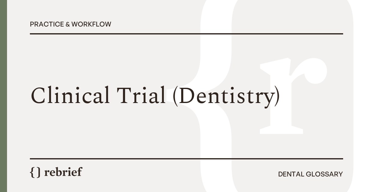 Clinical Trial (Dentistry)