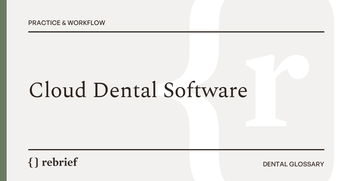 Cloud Dental Software