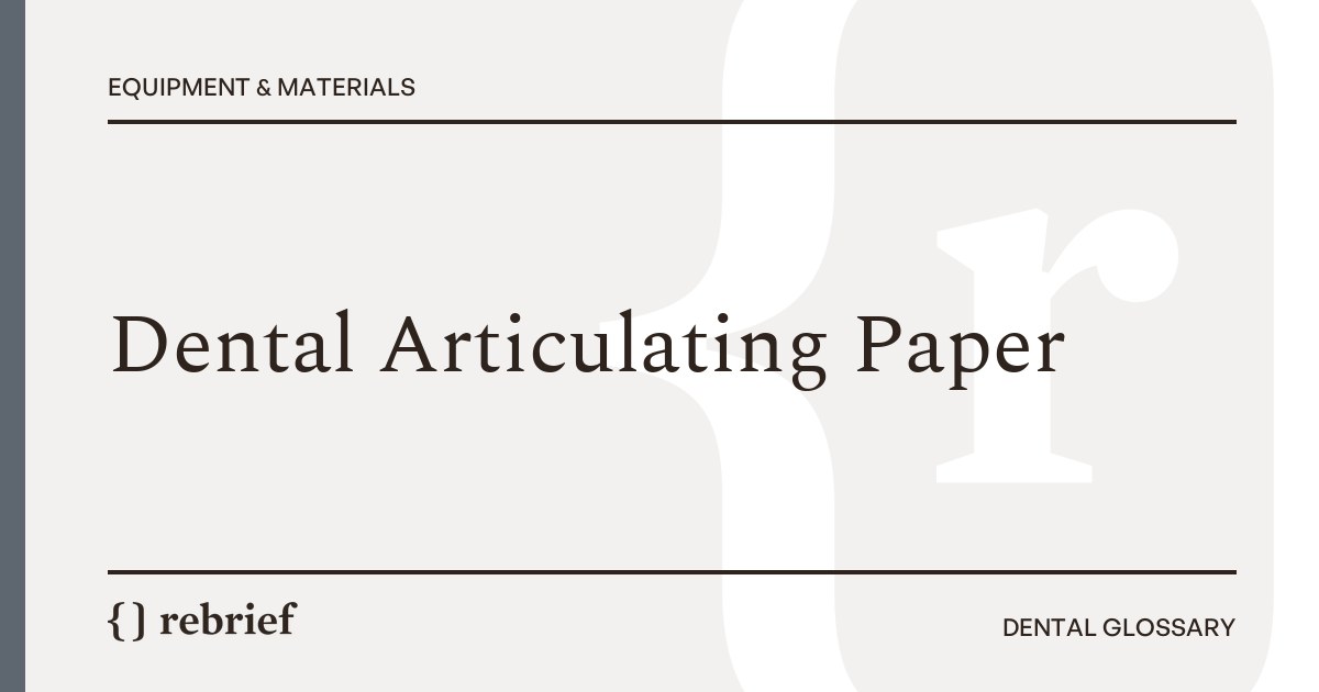 Dental Articulating Paper