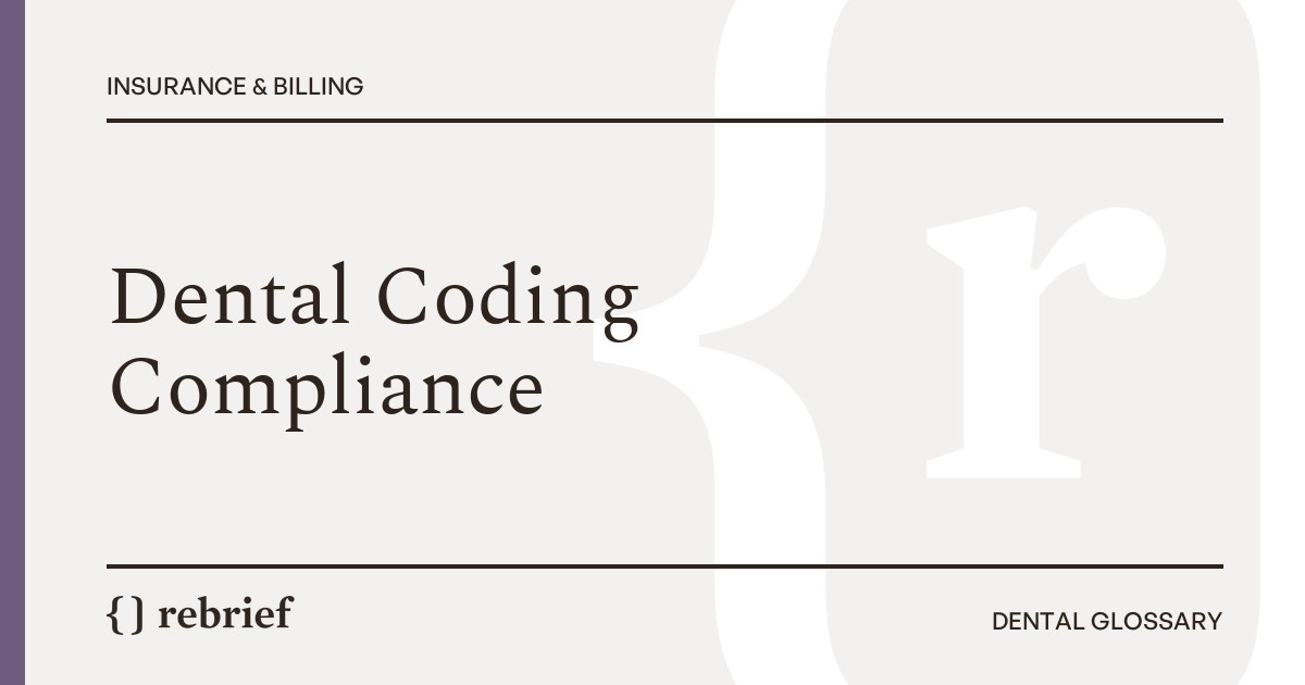 Dental Coding Compliance