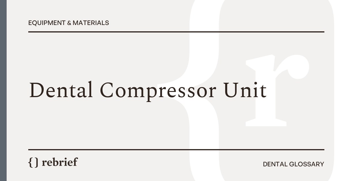 Dental Compressor Unit