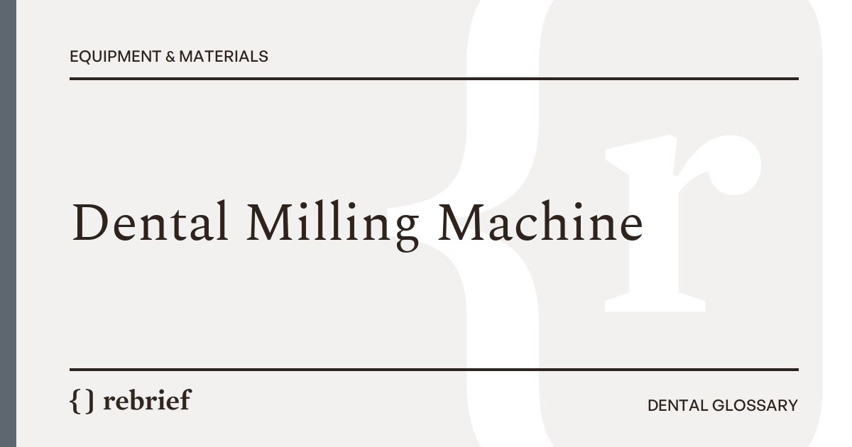 Dental Milling Machine