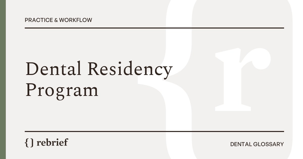 Dental Residency Program