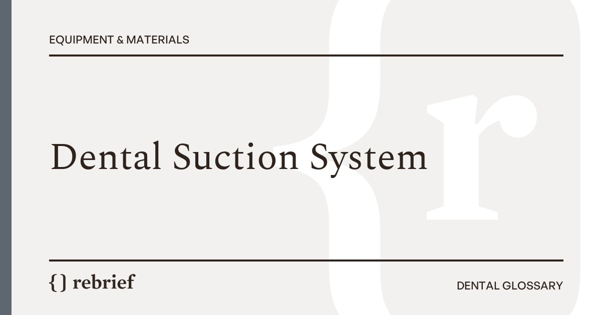 Dental Suction System
