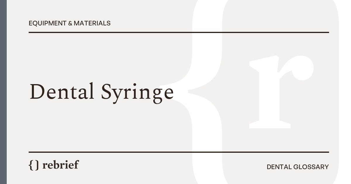 Dental Syringe