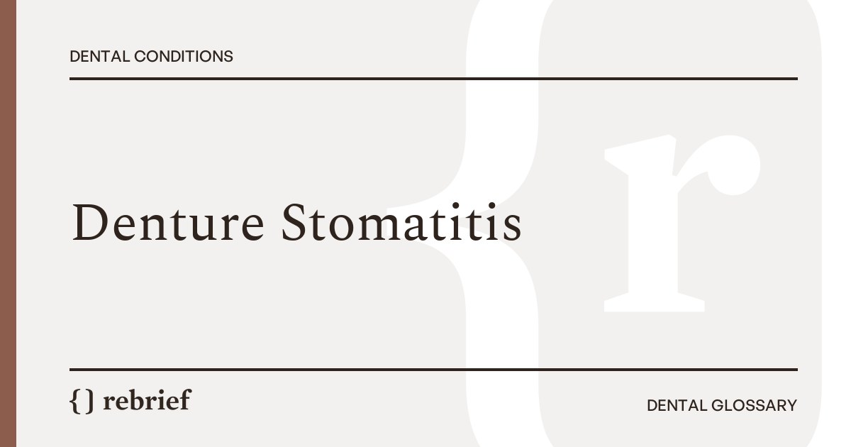 Denture Stomatitis