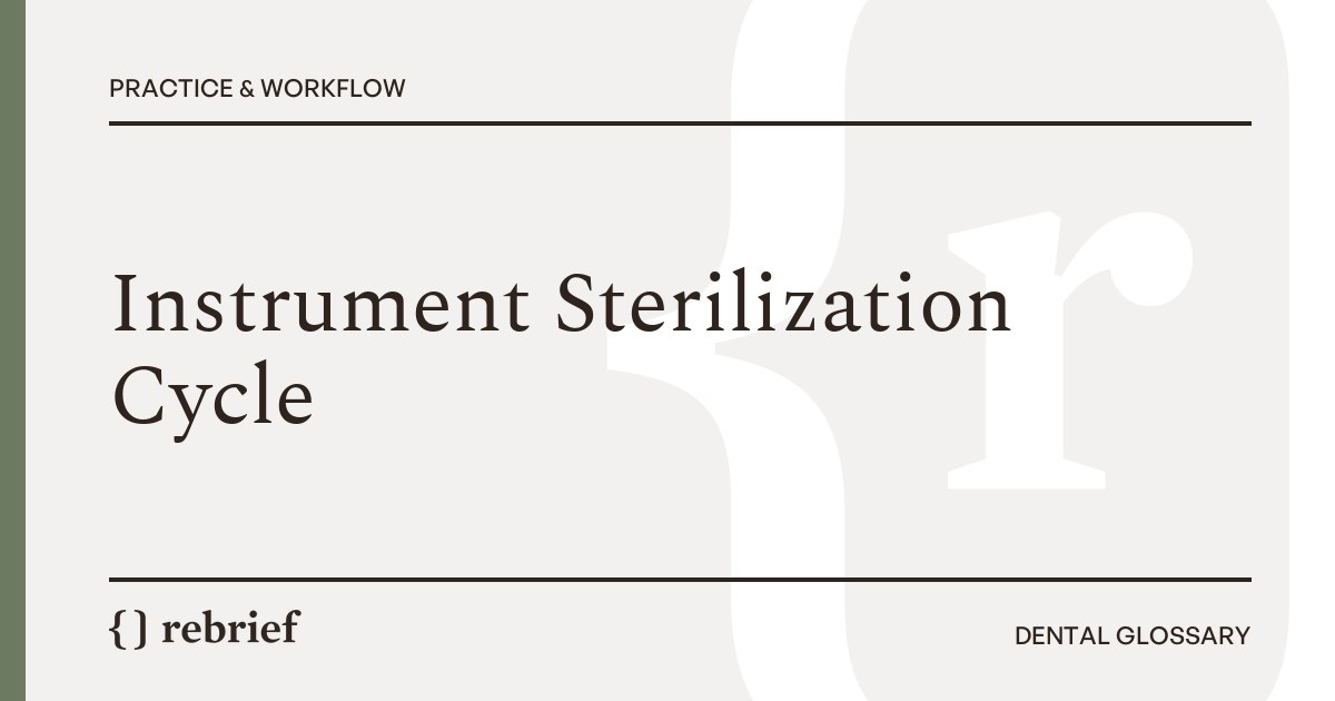 Instrument Sterilization Cycle