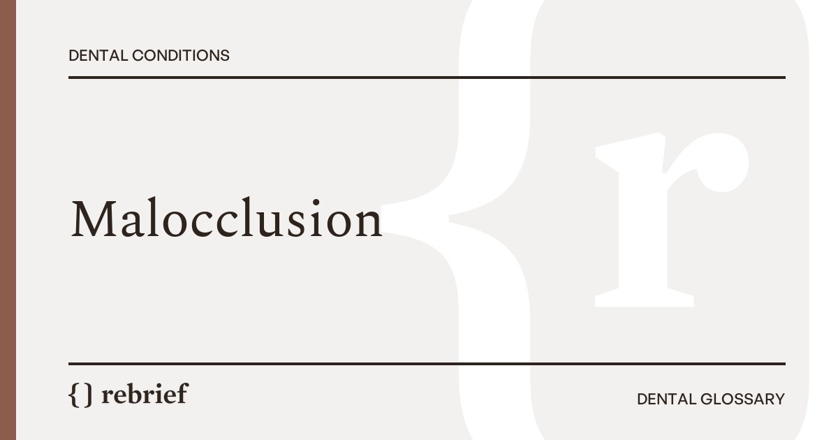 Malocclusion