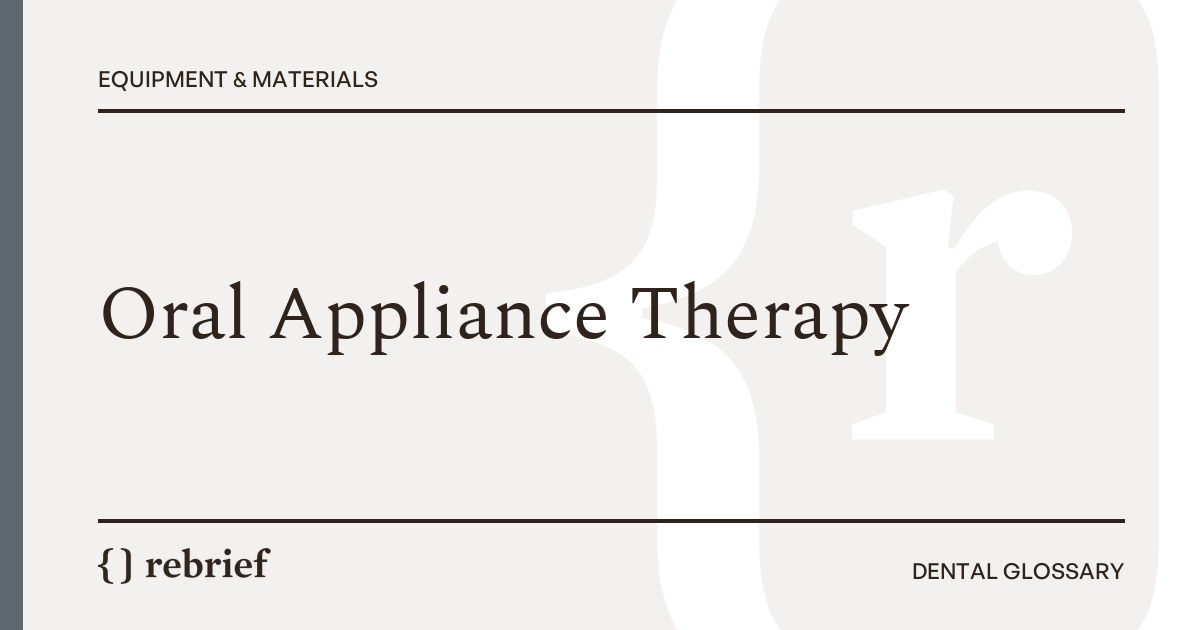 Oral Appliance Therapy