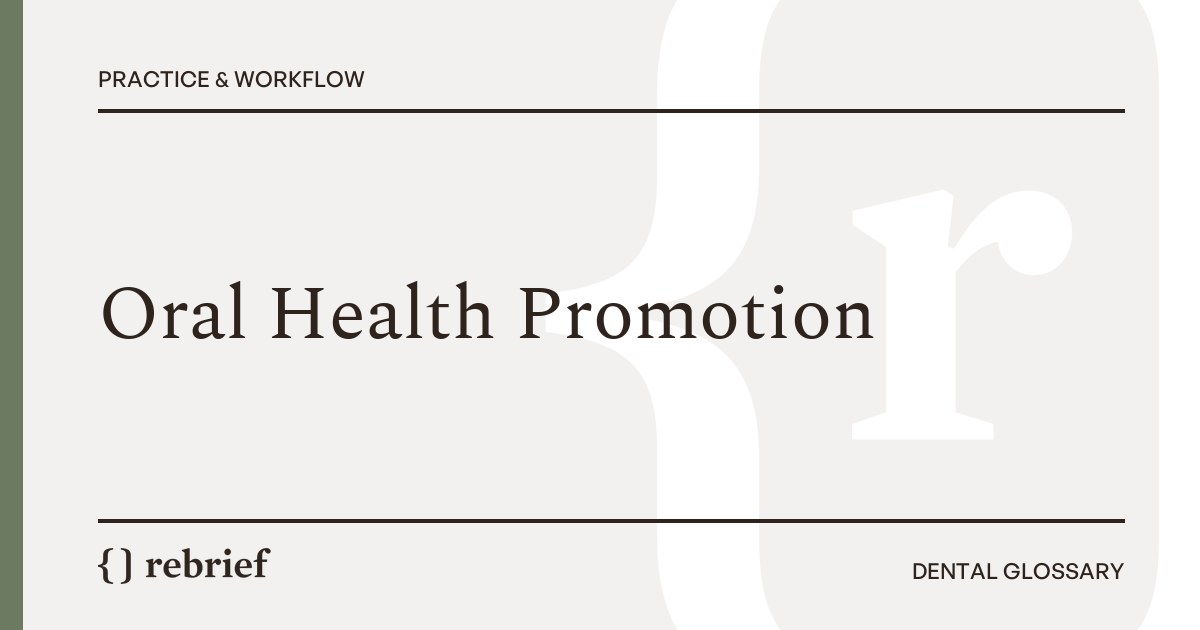 Oral Health Promotion