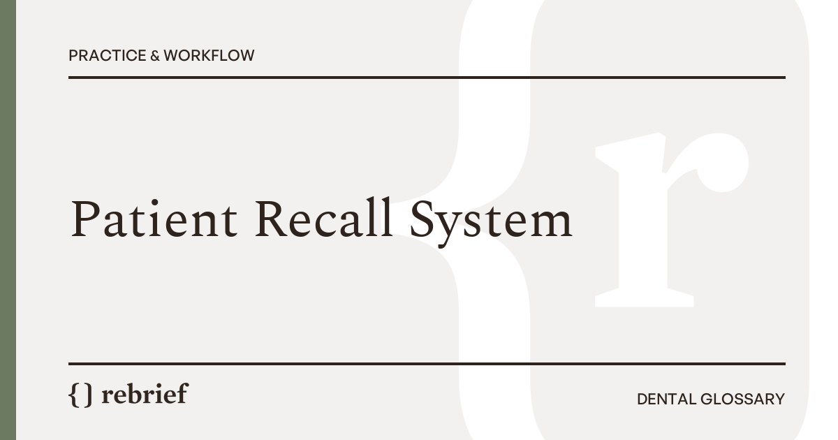 Patient Recall System