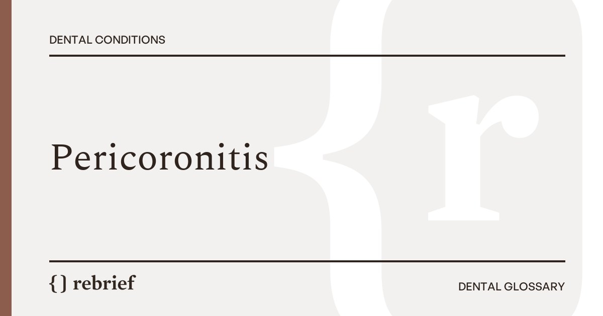 Pericoronitis