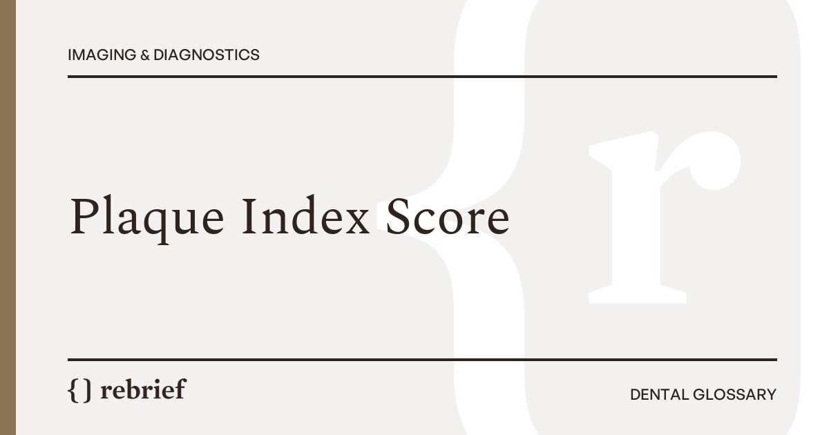 Plaque Index Score