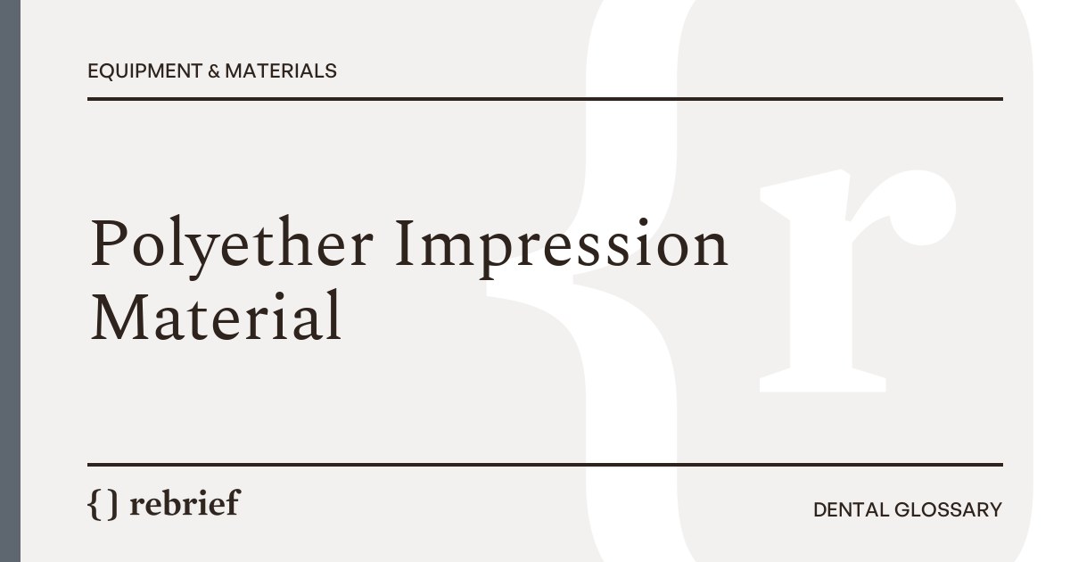 Polyether Impression Material