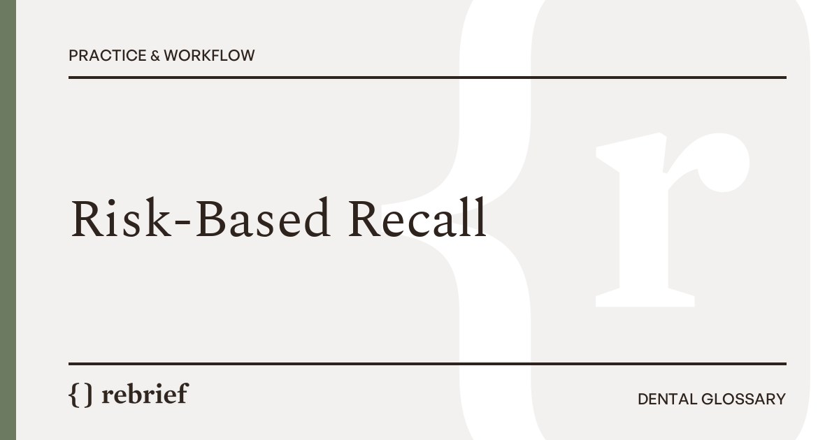 Risk-Based Recall