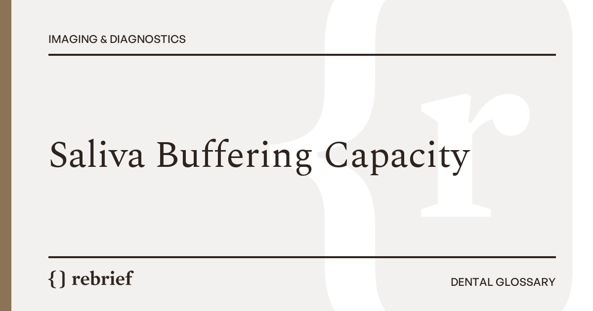 Saliva Buffering Capacity