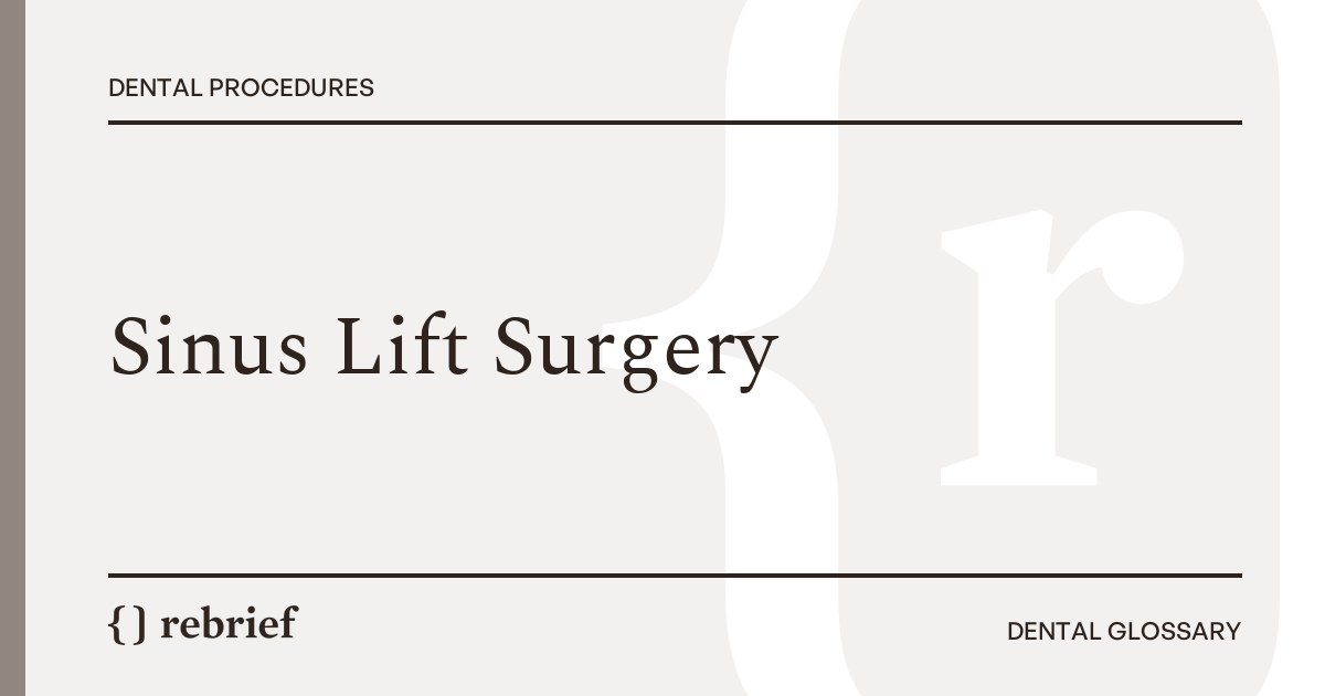 Sinus Lift Surgery